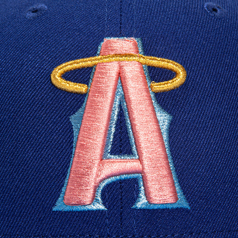 New Era 59Fifty Los Angeles Angels City Connect Patch Hat - Royal, Light Blue, Pink