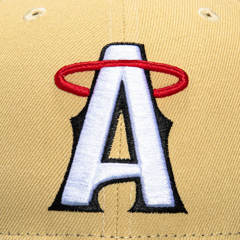 New Era 59Fifty Los Angeles Angels City Connect Patch Hat - Tan, Green