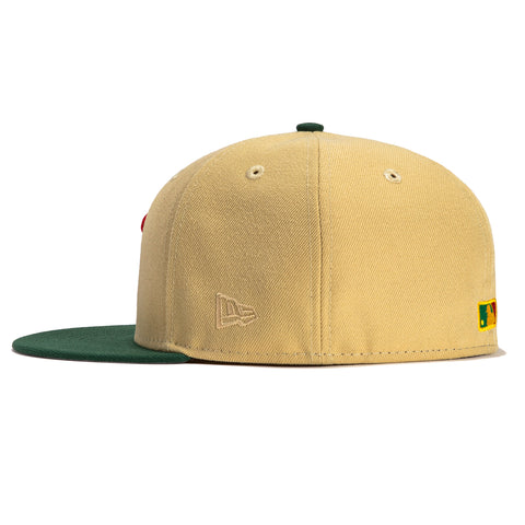 New Era 59Fifty Los Angeles Angels City Connect Patch Hat - Tan, Green