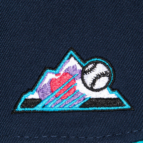 New Era 59Fifty Colorado Rockies City Connect Patch Hat - Navy, Light Blue, Infrared