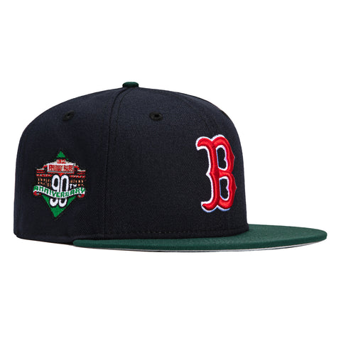 New Era 59Fifty Boston Red Sox 90th Anniversary Park Patch Hat - Navy, Green