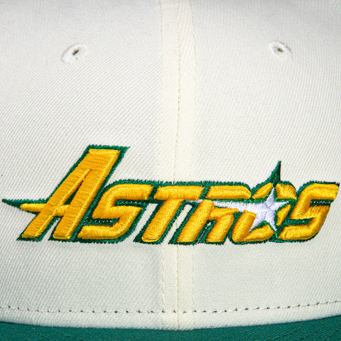 New Era 59Fifty Houston Astros 35th Anniversary Patch Hat - White, Green, Gold