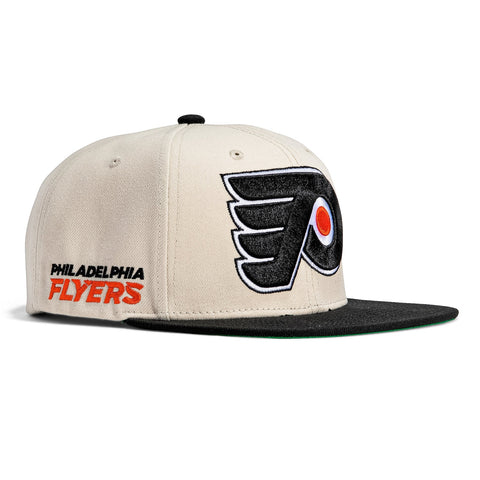 Philadelphia Flyers Vintage Off White/Black Snapback - Mitchell & Ness cap