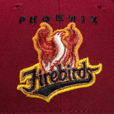 New Era 59Fifty Cord Visor Phoenix Firebirds Inaugural Patch Hat - Cardinal, Black