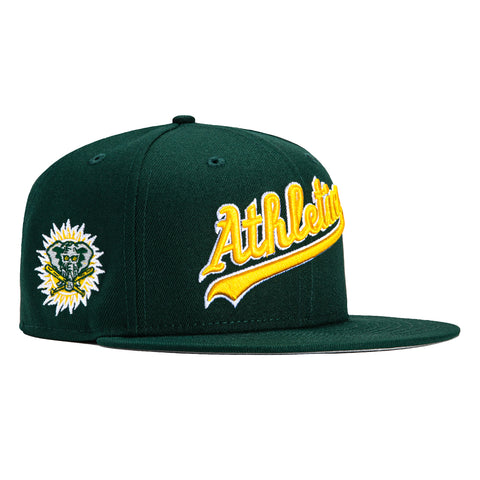New Era 59Fifty Oakland Athletics Logo Patch Jersey Hat - Green, Gold – Hat  Club