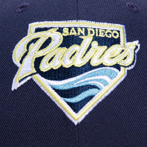 New Era 59Fifty San Diego Padres Petco Park Patch Logo Hat - Light Navy, Tan