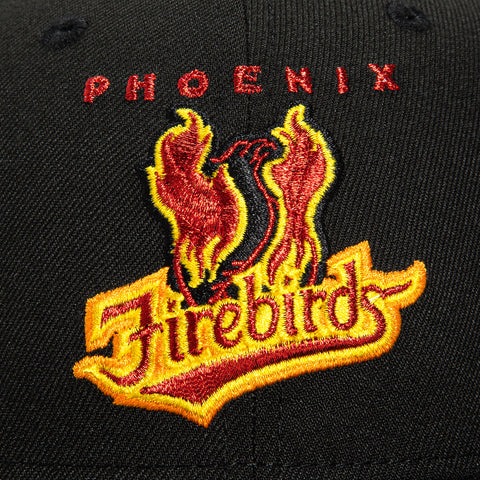 New Era 59Fifty Phoenix Firebirds Inaugural Logo Patch Hat - Black, Red