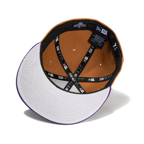 New Era 59Fifty Montreal Royals Logo Patch Hat - Khaki, Purple