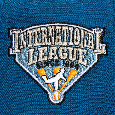 New Era 59Fifty Charlotte Knights International League Patch Hat - Indigo, Orange