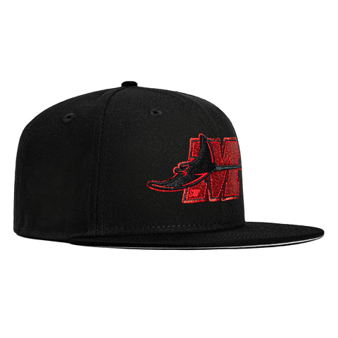 New Era 59Fifty Southwest Michigan Devil Rays Hat - Black, Red