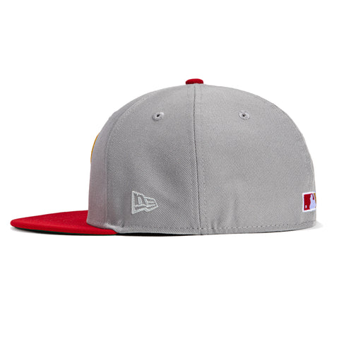 New Era 59Fifty Philadelphia Phillies 100th Anniversary Patch Hat - Grey, Red