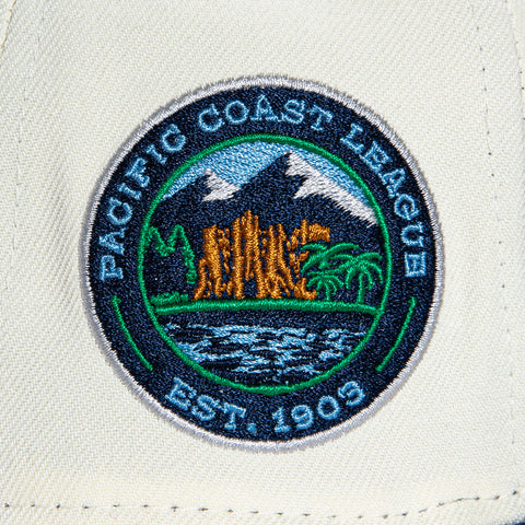 New Era 59Fifty Tacoma Rainiers Pacific Coast League Patch Hat - White, Navy