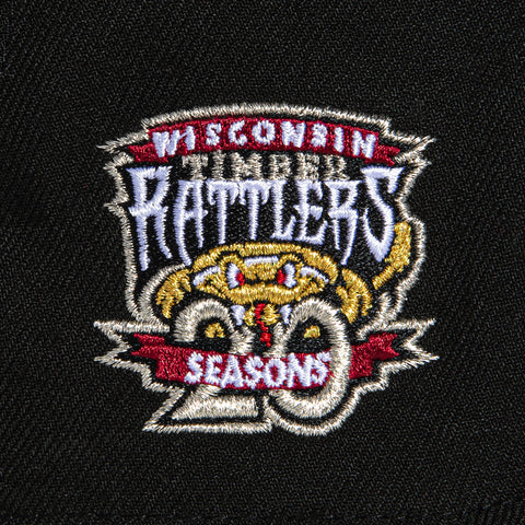 New Era 59Fifty Wisconsin Timber Rattlers 20 Seasons Patch Hat - Black, Cardinal