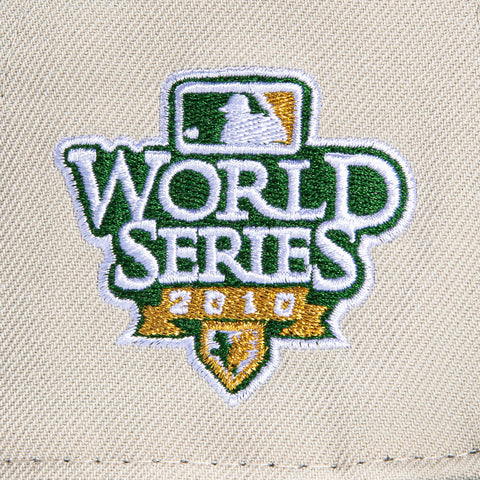 New Era 59Fifty San Francisco Giants 2010 World Series Patch Hat - Stone, Green