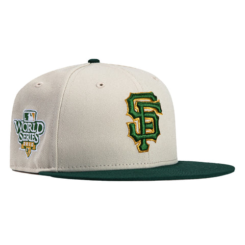 New Era 59Fifty San Francisco Giants 2010 World Series Patch Hat - Stone, Green