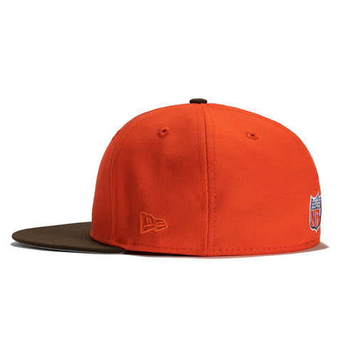 New Era 59Fifty Cleveland Browns Logo Patch Elf Hat - Orange, Brown