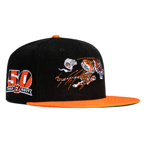 New Era 59Fifty Corduroy Crown Cincinnati Bengals 50th Anniversary Patch Hat - Black, Orange