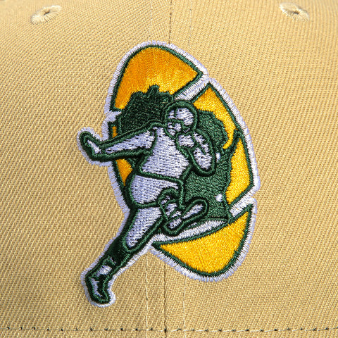 New Era 59Fifty Green Bay Packers 50th Anniversary Stadium Patch 1968 Hat - Tan, Green
