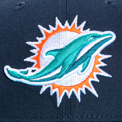 New Era 59Fifty Miami Dolphins 50th Anniversary Patch Hat - Navy, Teal