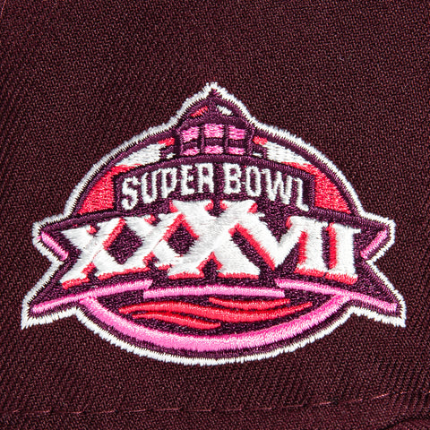 New Era 59Fifty Sweethearts Tampa Bay Buccaneers 2003 Super Bowl Patch Hat - Maroon