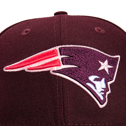 New Era 59Fifty Sweethearts New England Patriots 2005 Super Bowl Patch Hat - Maroon