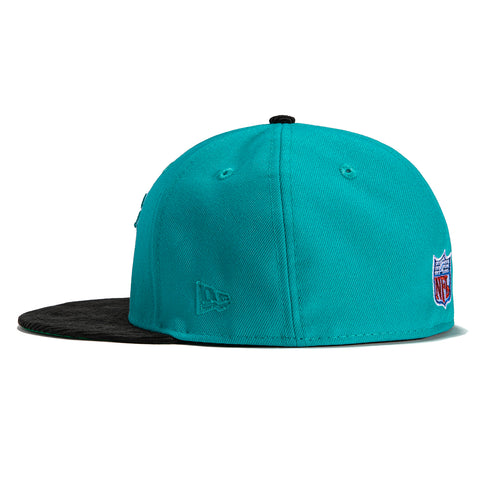 New Era 59Fifty Cord Visor Miami Dolphins 1973 Super Bowl Patch Hat - Teal, Black