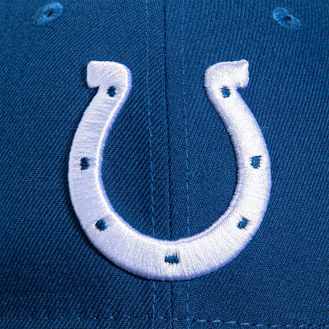New Era 59Fifty Cord Visor Indianapolis Colts 2007 Super Bowl Patch Hat - Royal, Black