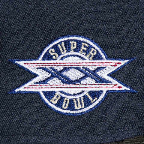 New Era 59Fifty Cord Visor Chicago Bears 1986 Super Bowl Patch Hat - Navy, Black
