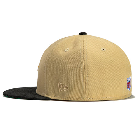 New Era 59Fifty Cord Visor New Orleans Saints Logo Patch Hat - Tan, Black