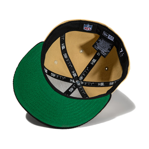 New Era 59Fifty Cord Visor New Orleans Saints Logo Patch Hat - Tan, Black