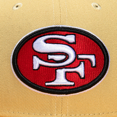 New Era 59Fifty Jae Tips San Francisco 49ers 1995 Pro Bowl Patch Hat - Tan, Gold