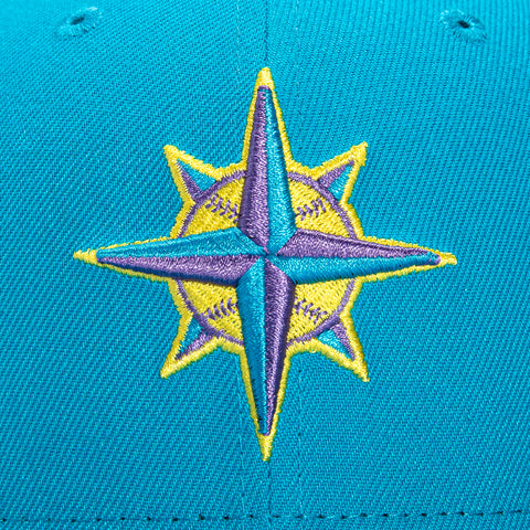 New Era 59Fifty Seattle Mariners 2001 All Star Game Patch Alternate Hat - Neon Blue, Purple, Yellow