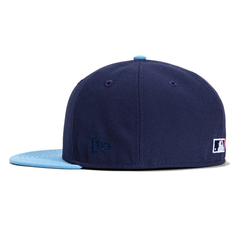 New Era 59Fifty Los Angeles Angels 60th Anniversary Patch Hat - Light Navy, Light Blue, Red