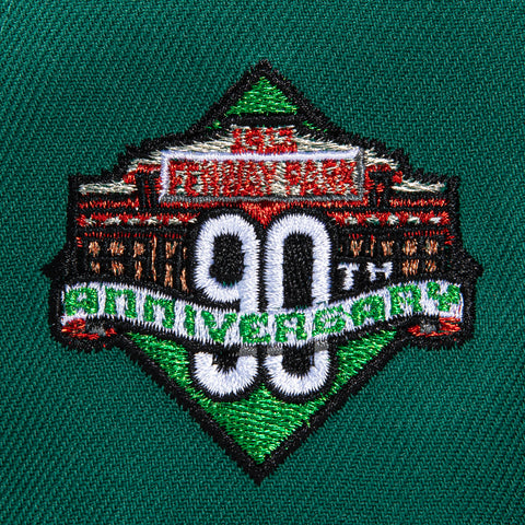 New Era 59Fifty Boston Red Sox 90th Anniversary Park Patch Alternate Hat - Green, Dark Green