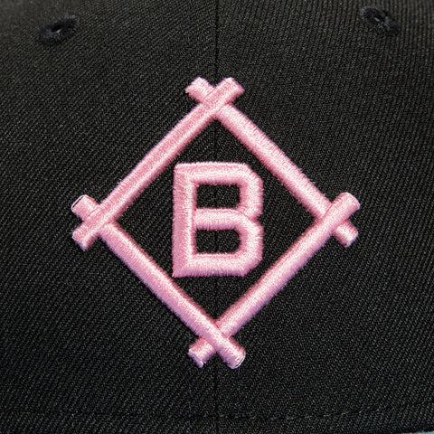 New Era 9Fifty Brooklyn Dodgers Snapback Trucker Hat - Black, Light Blue, Pink