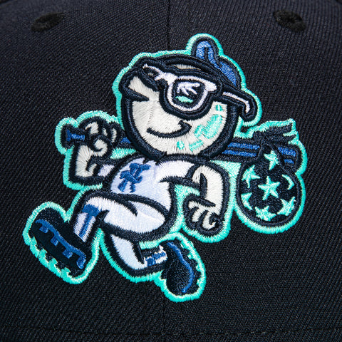 New Era 59Fifty Asheville Tourists 2015 All Star Game Patch Hat - Navy, Mint