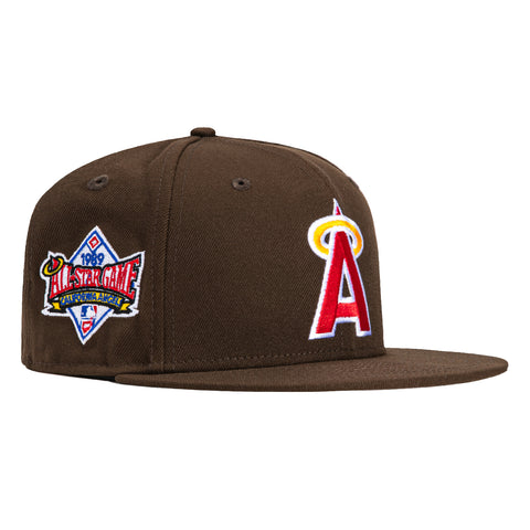 New Era 59Fifty Los Angeles Angels 1989 All Star Game Patch Hat - Brown