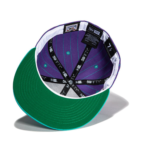 New Era 59Fifty Pinstripes Arizona Diamondbacks Inaugural Patch Hat - Purple, Teal