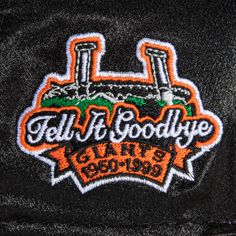 New Era 59Fifty Satin San Francisco Giants Tell It Goodbye Patch Hat - Black, Orange