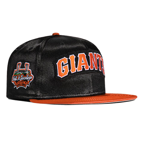 New Era 59Fifty Satin San Francisco Giants Tell It Goodbye Patch Hat - Black, Orange