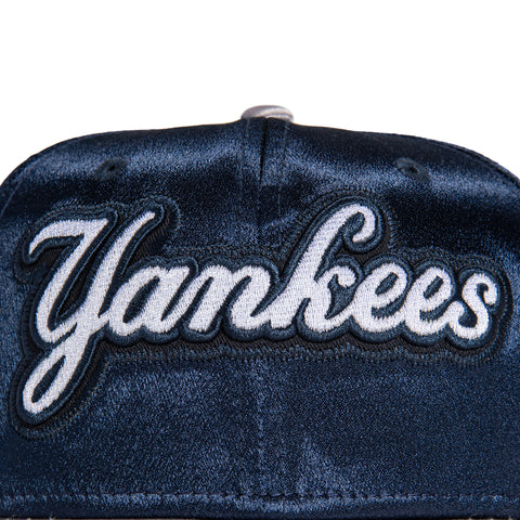 New Era 59Fifty Satin New York Yankees Logo Patch Hat - Navy, Grey