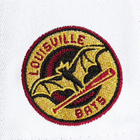 New Era 59Fifty Taste Buds Louisville Bats Logo Patch Hat - White, Cardinal