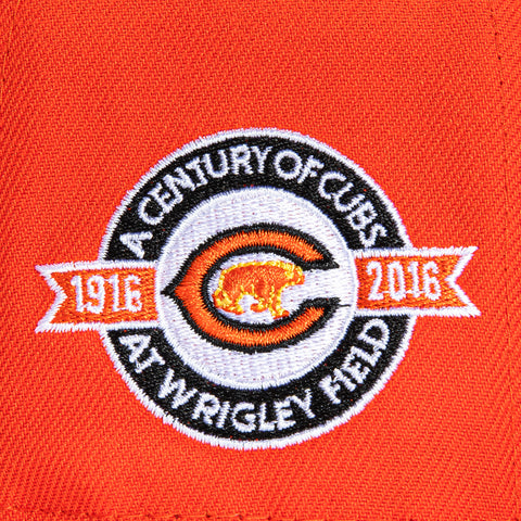 New Era 59Fifty Taste Buds Chicago Cubs Wrigley Field Patch Hat - Orange, Red