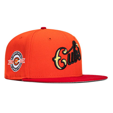 New Era 59Fifty Taste Buds Chicago Cubs Wrigley Field Patch Hat - Orange, Red
