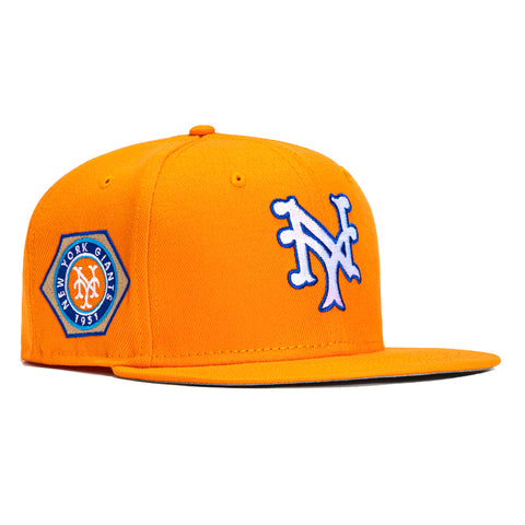 New Era 59Fifty Taste Buds New York Giants Club Logo Patch Hat - Orange