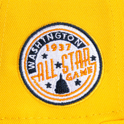 New Era 59Fifty Taste Buds Washington Senators 1937 All Star Game Patch Hat - Gold