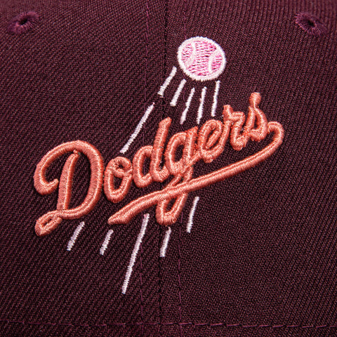 New Era 59Fifty Sakura Los Angeles Dodgers 50th Anniversary Patch Stadium Hat - Maroon