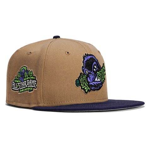 New Era 59Fifty Turf Monsters Eugene Emeralds All Star Game Patch Hat - Khaki, Navy