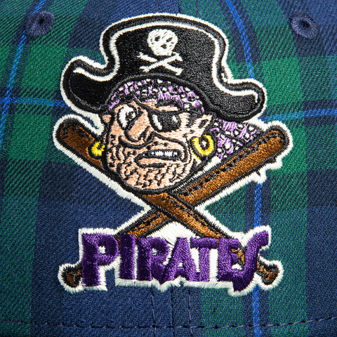 New Era 59Fifty Turf Monsters Pittsburgh Pirates Plaid Hat - Green, Navy, Purple