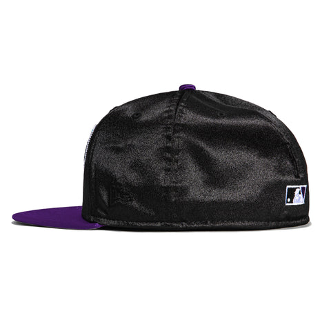 New Era 59Fifty Satin Arizona Diamondbacks Inaugural Patch Hat - Black, Purple